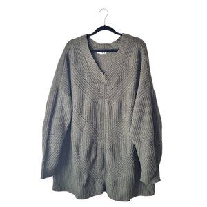 Sonoma V-neck Oversized Crochet Sweater
